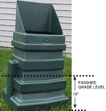 Plastic Secondary Rectangular Service Pedestal