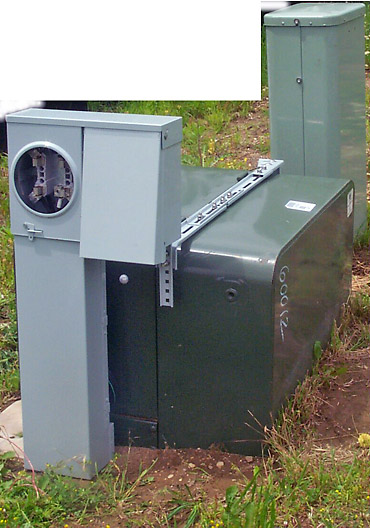 Metered Temporary Electrical Service Cabinet with Transformer Mounting